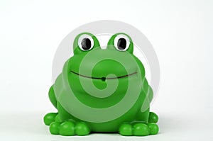 Green plastic frog