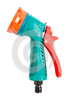 Green Plastic Watering Garden Hose Sprayer.