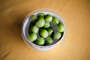 Green Plums Or Greengage