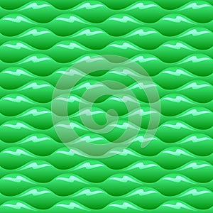 Green poisoned water waves seamless vector texture or pattern photo