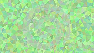 Green polygonal mosaic background consisting of triangles for creative designs