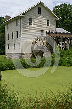 Green Pond and Restored White Gristmill photo