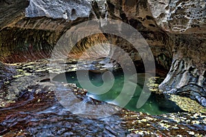 Green Pools and Tunnel at the Subway