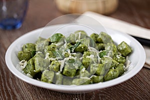 Green Potato Gnocchi with Sage Butter and Parmesan