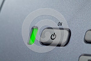 Green Power Indicator Button