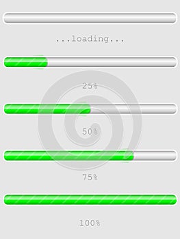 Green progress bars