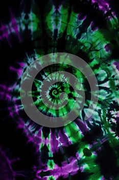 Green Purple Tie Dye Pattern Closeup Frequency Princess Album Cover Electronic Hardcore Music Dimension Portal Young Whorl