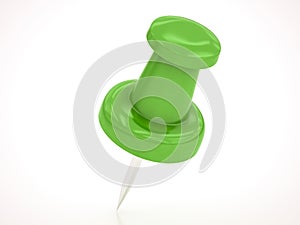 Green pushpin
