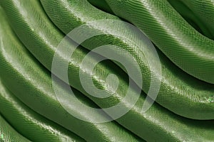 Green python snake skin texture background, generative ai