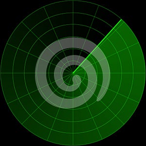 Green Radar Screen