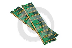 Green RAM DDR microchip
