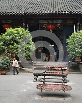 The Green Ram Temple in Chengdu, China