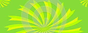 Green ray swirl background vector illustration.  Abstract background pattern seamless graphic design.