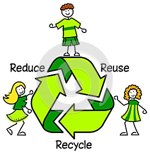 Green Recycle Kids/eps