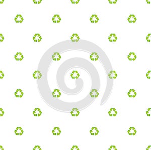 green recycle symbol pattern background