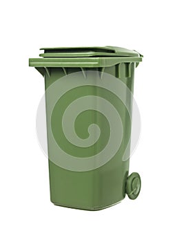 Green Recycling Bin