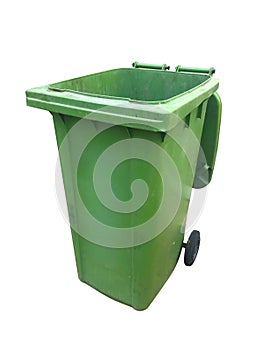 Green recycling bin