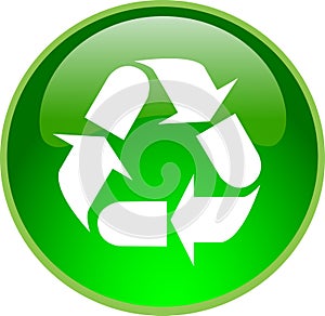 Green recycling button