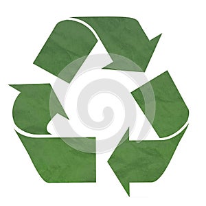 Green Recycling Symbol photo