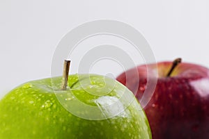 Green and Red Apple