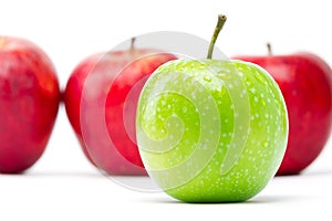 Green and red Apples