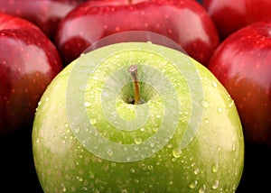 Green and Red Apples