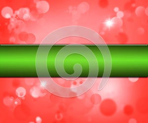 Green on red background