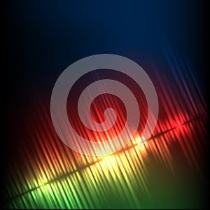 Green-red-blue diagonal wave abstract equalizer