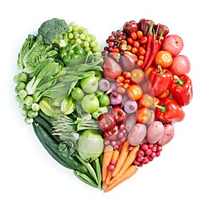 Verde a saludable comida 