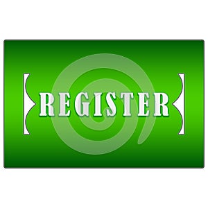 Green register button