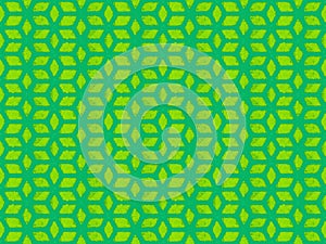 Green repeating cube pattern