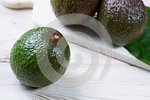 Green ripe avocado from organic avocado plantation - healthy foo