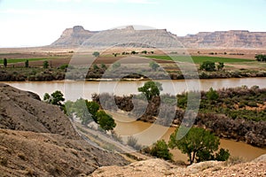 The Green River and the Book Cliffs