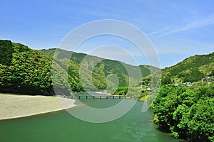 Green river in Japan