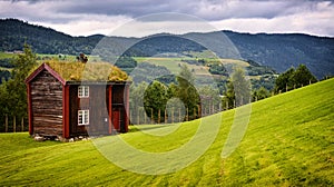 Green roof house