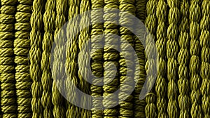 Green rope texture in detailed view