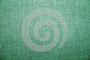 Green Rough fabric or burlap for background