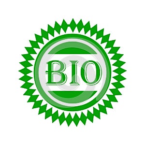 green round sticker stamp sign bio