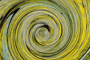 Green round twirl abstract background