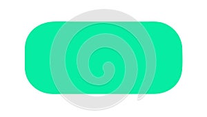 Green Rounded Rectangle Icon for Modern UI, vector design Generative AI