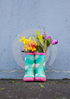 Green Rubber Boots