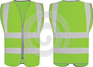 Green safety vest