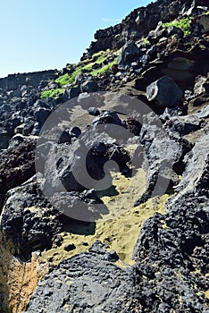 Green sand olivine beach, Big Island of Hawaii