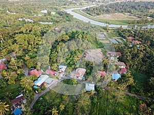 Green scenery of Malays village