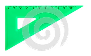 Green school tiangle isolated