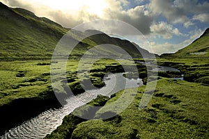 Green Scotland Valley in Spring photo