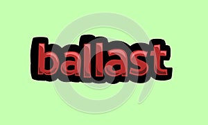 Green screen animation video written ballast