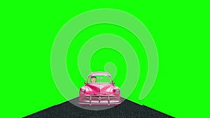 green screen Background, a car driving on road, Motion Graphics, Animated Background,