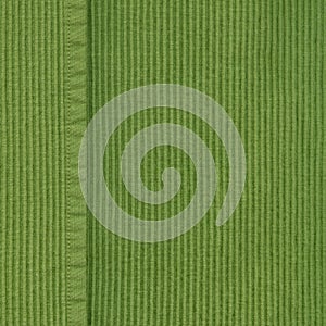 Green seamed fabric photo