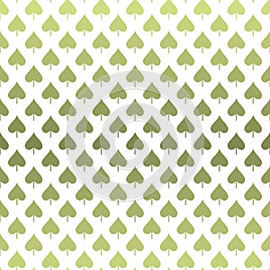 Green seamless pattern with leaves